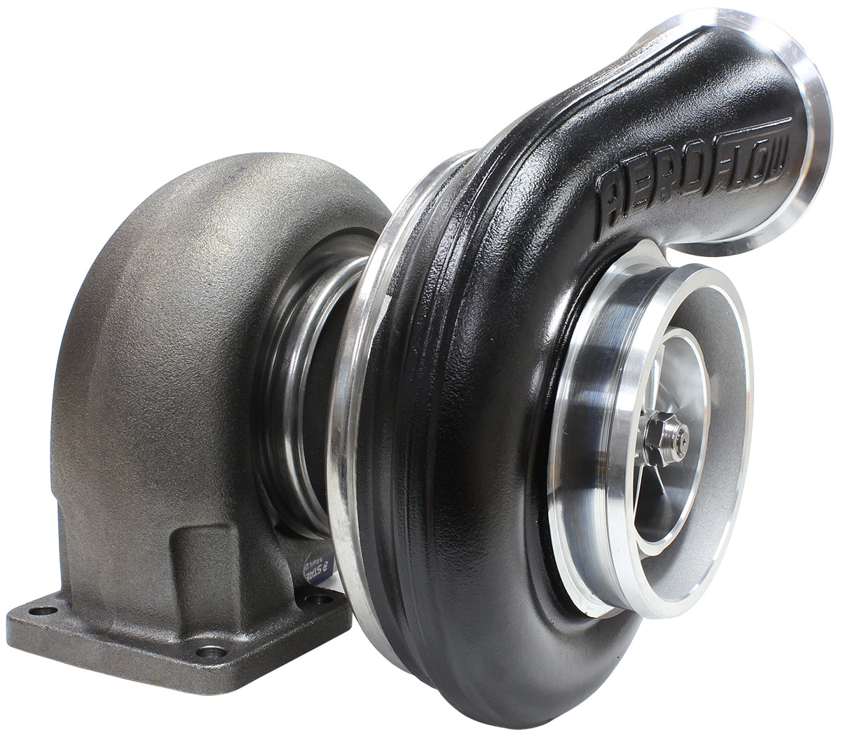 Boosted 7575 1.10 T4 Twin Entry V-Band Outlet BW S475 Black AF8006-4017BLK - Aeroflow