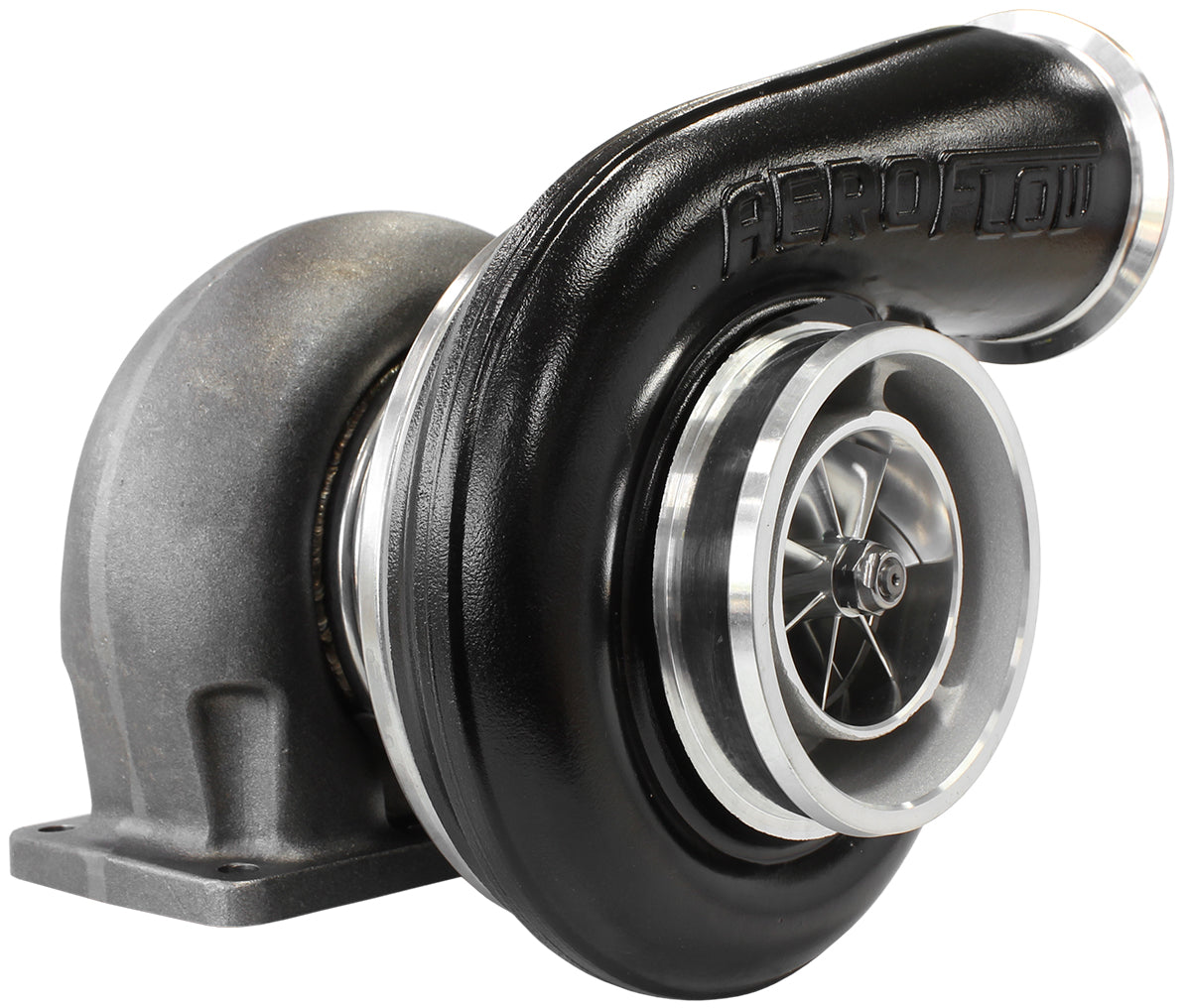 Boosted 7588 1.25 T4 Twin Entry V-Band Outlet BW S475 Black AF8006-4027BLK - Aeroflow