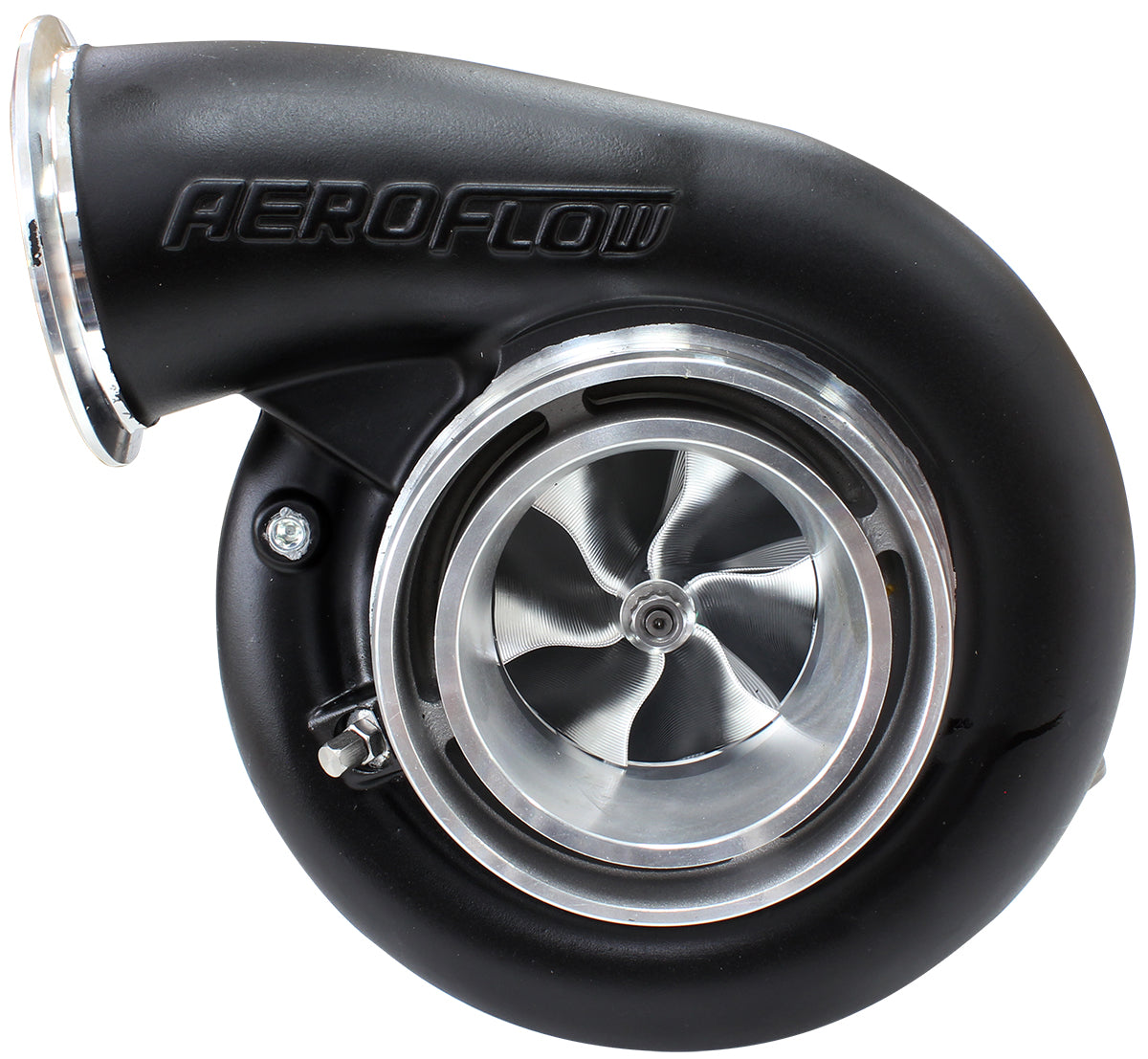 Boosted B7875 1.01 Reverse Inlet V-Band Outlet 7975 Black AF8006-4124BLK - Aeroflow