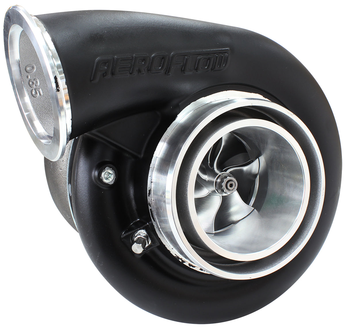 Boosted B7875 1.01 Reverse Inlet V-Band Outlet 7975 Black AF8006-4124BLK - Aeroflow