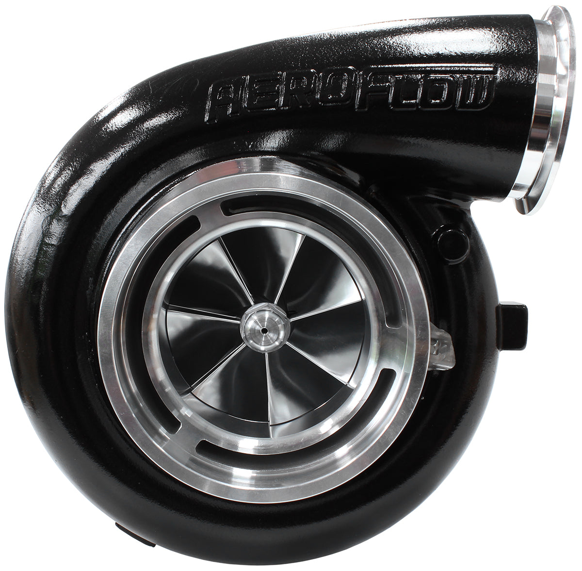 Boosted 102102 1.24 A/R T6 V-Band Outlet GTX5544 Natural AF8006-6012BLK - Aeroflow
