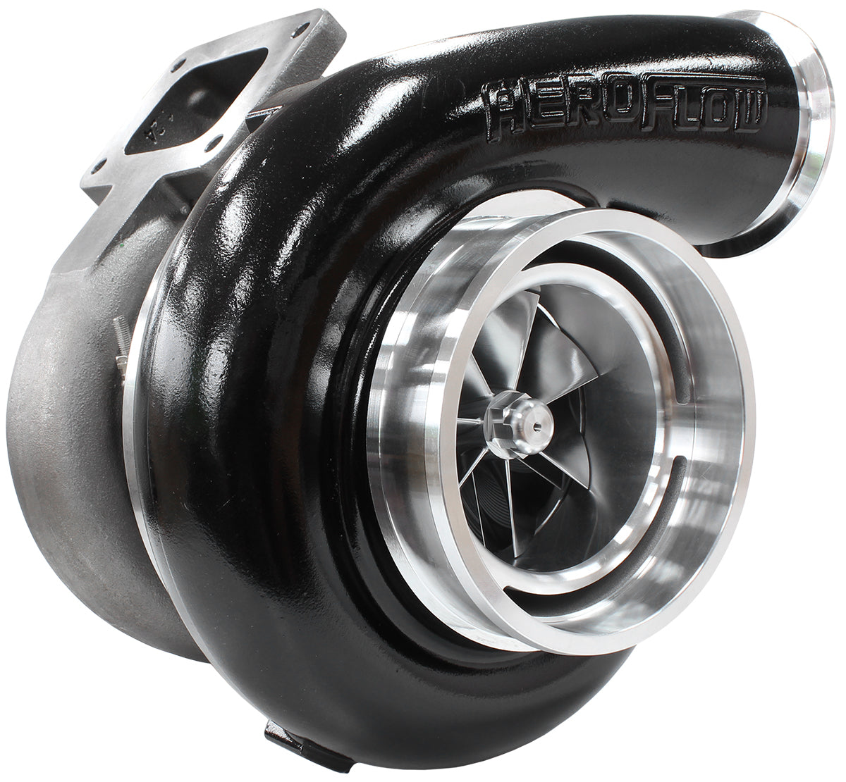Boosted 106102 1.24 A/R T6 V-Band Outlet GTX5544 Black AF8006-6013BLK - Aeroflow