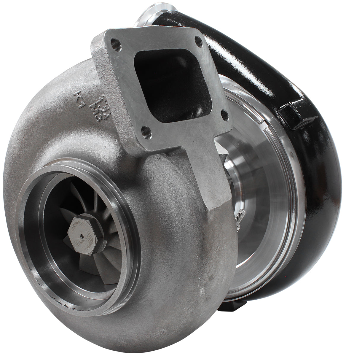 Boosted 106102 1.24 A/R T6 V-Band Outlet GTX5544 Black AF8006-6013BLK - Aeroflow