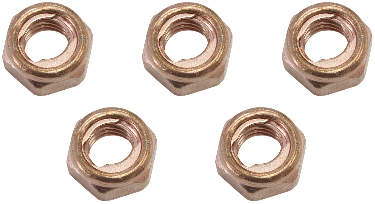 Turbo Copper Nut Kit M8 x 1.25mm Pack Of 5 Nuts M8 x 1.25mm AF8059-1002 - Aeroflow