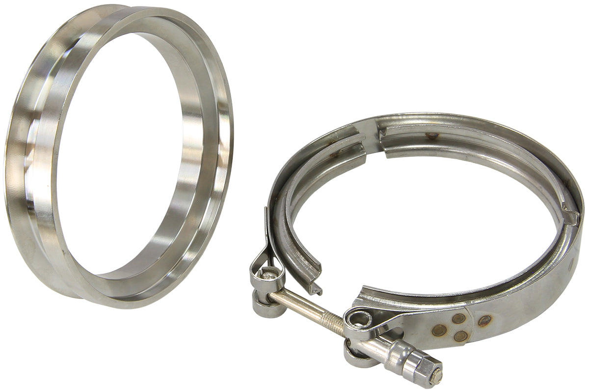 4.24" O.D SS Boosted V-Band Kit Suits 6673 & 6973 V-Band T/O AF8080-1004 - Aeroflow
