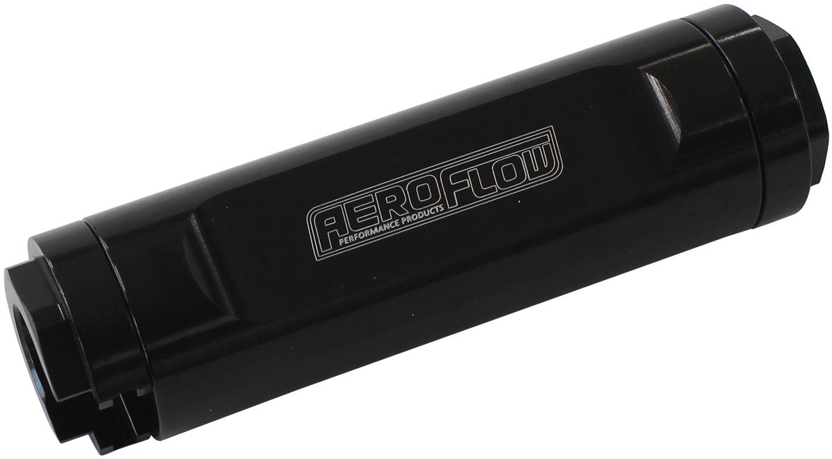 Dual Push On EFI Fuel Fitting 3/8 Both Sides Hose Rail LS AF809-02BLK - Aeroflow
