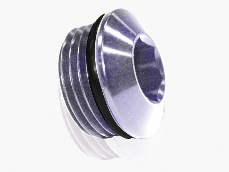 ORB Slimline Port Plug -3AN Silver Finish AF813-03S - Aeroflow