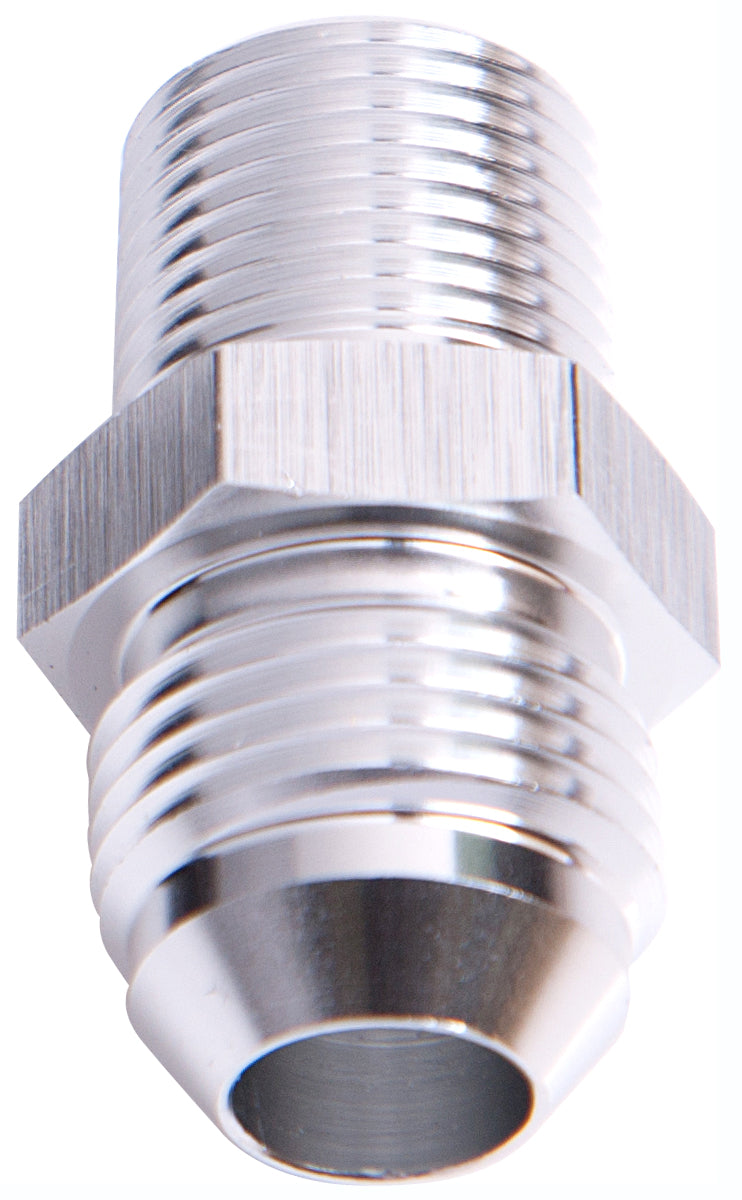 Male Flare -10AN To 1/4" NPT Black Male Flare To NPT Adapter AF816-10-04S - Aeroflow