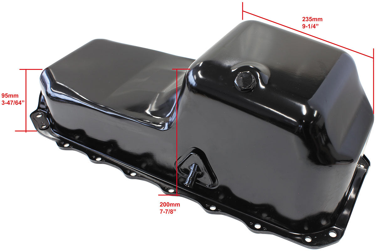 Stock Holden V8 Oil Pan 253-308 Hq Style AF82-7002BLK - Aeroflow