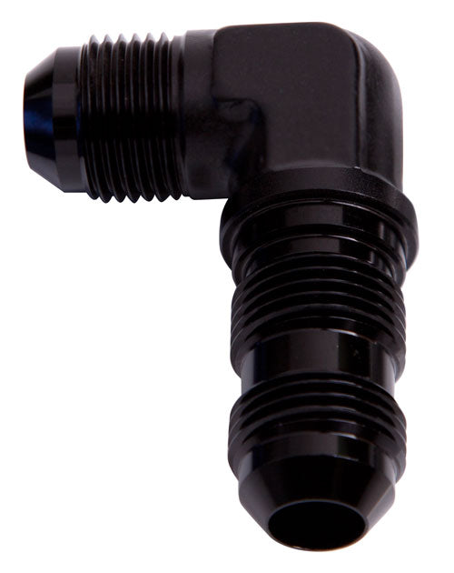 90 Deg Bulkhead -6AN Black Bulkhead Nut Separate AF833-06BLK - Aeroflow