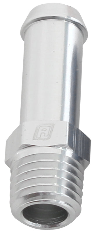 Male 1/16" NPT To 1/4" Barb Silver Straight Male To Male AF841-04-01S - Aeroflow