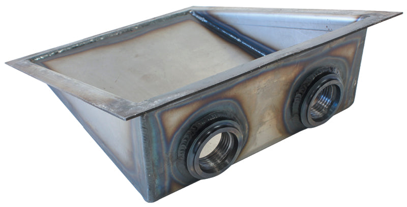 Steel Sump Extension Weld-On 2 x -12ORB Female Ports AF85-1000 - Aeroflow