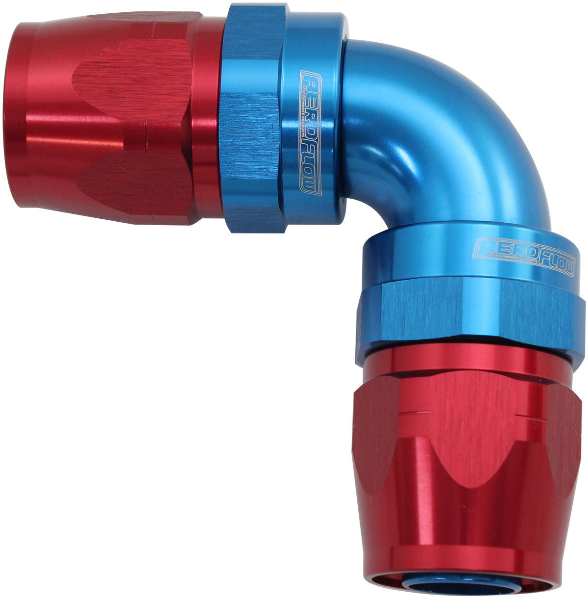90 Deg -10AN To -10AN Cutter Full Flow Double Hose Ends AF853-10-10 - Aeroflow