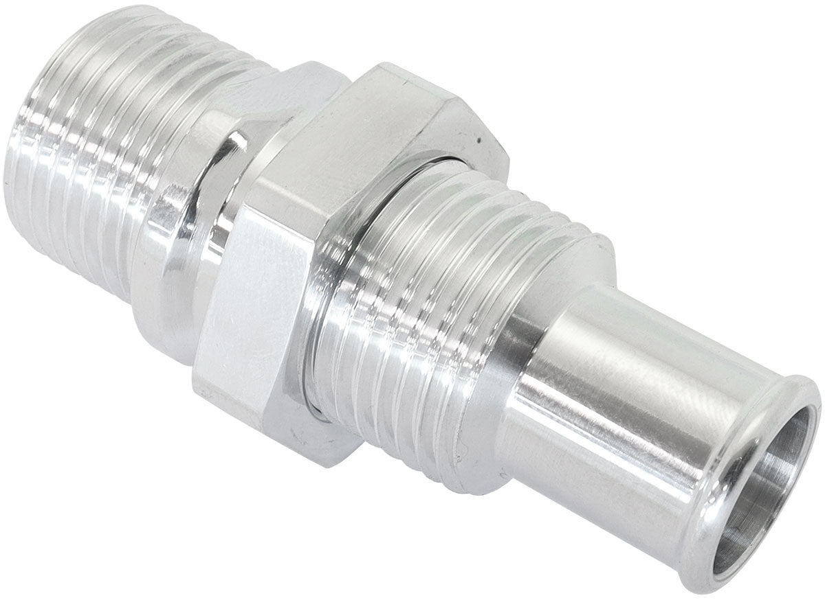 Billet Bulkhead Inserts #10 Acfitting To 5/8" Barb Polished AF88-2012 - Aeroflow
