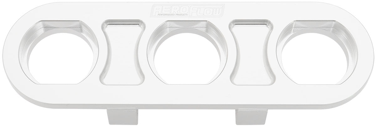 Billet Bulkhead Plate 3 Port Modular Universal Polished AN Ac AF88-2020 - Aeroflow