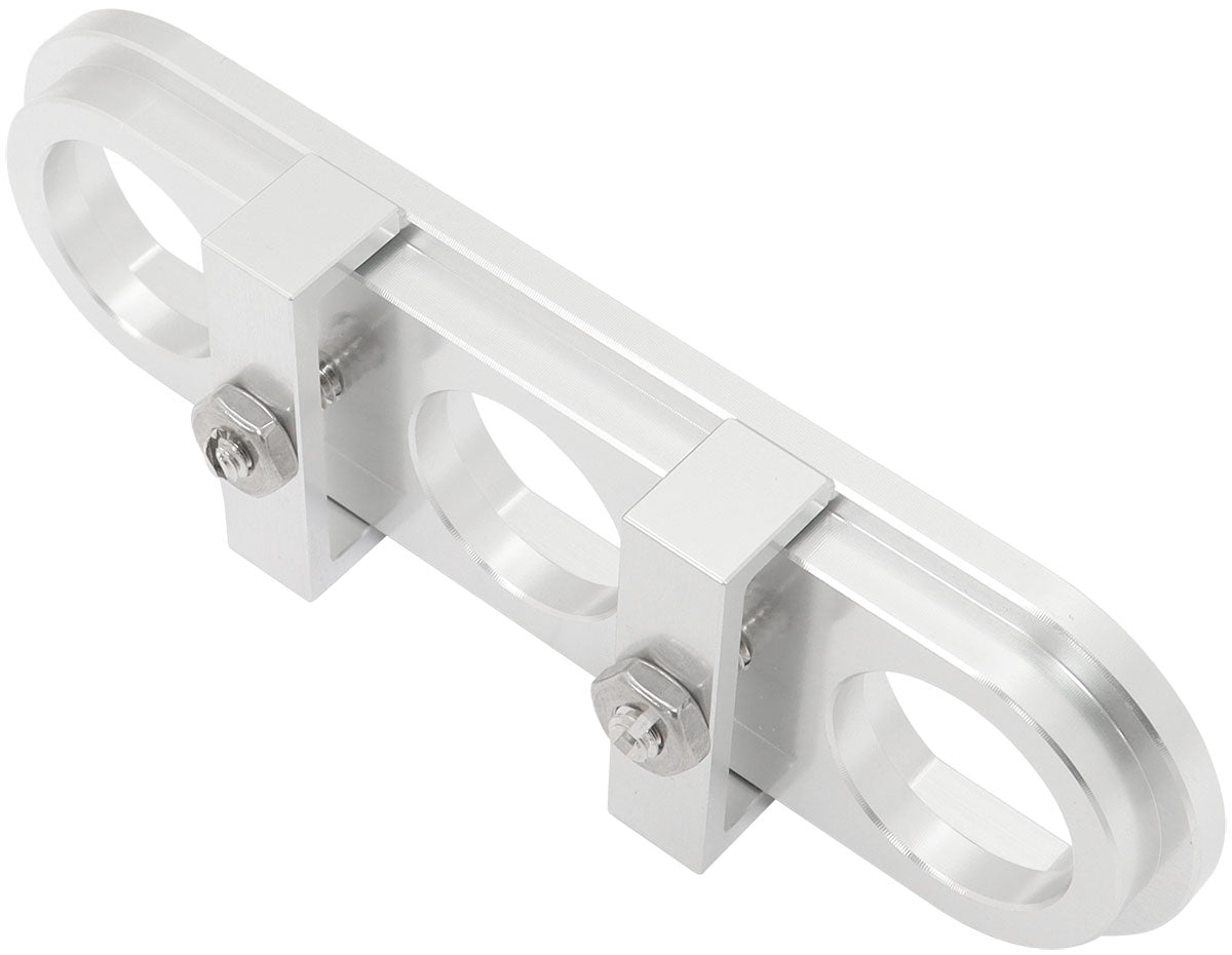 Billet Bulkhead Plate 3 Port Modular Universal Polished AN Ac AF88-2020 - Aeroflow
