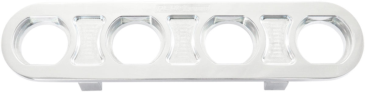 Billet Bulkhead Plate 4 Port Modular Universal Polished AN Ac AF88-2021 - Aeroflow