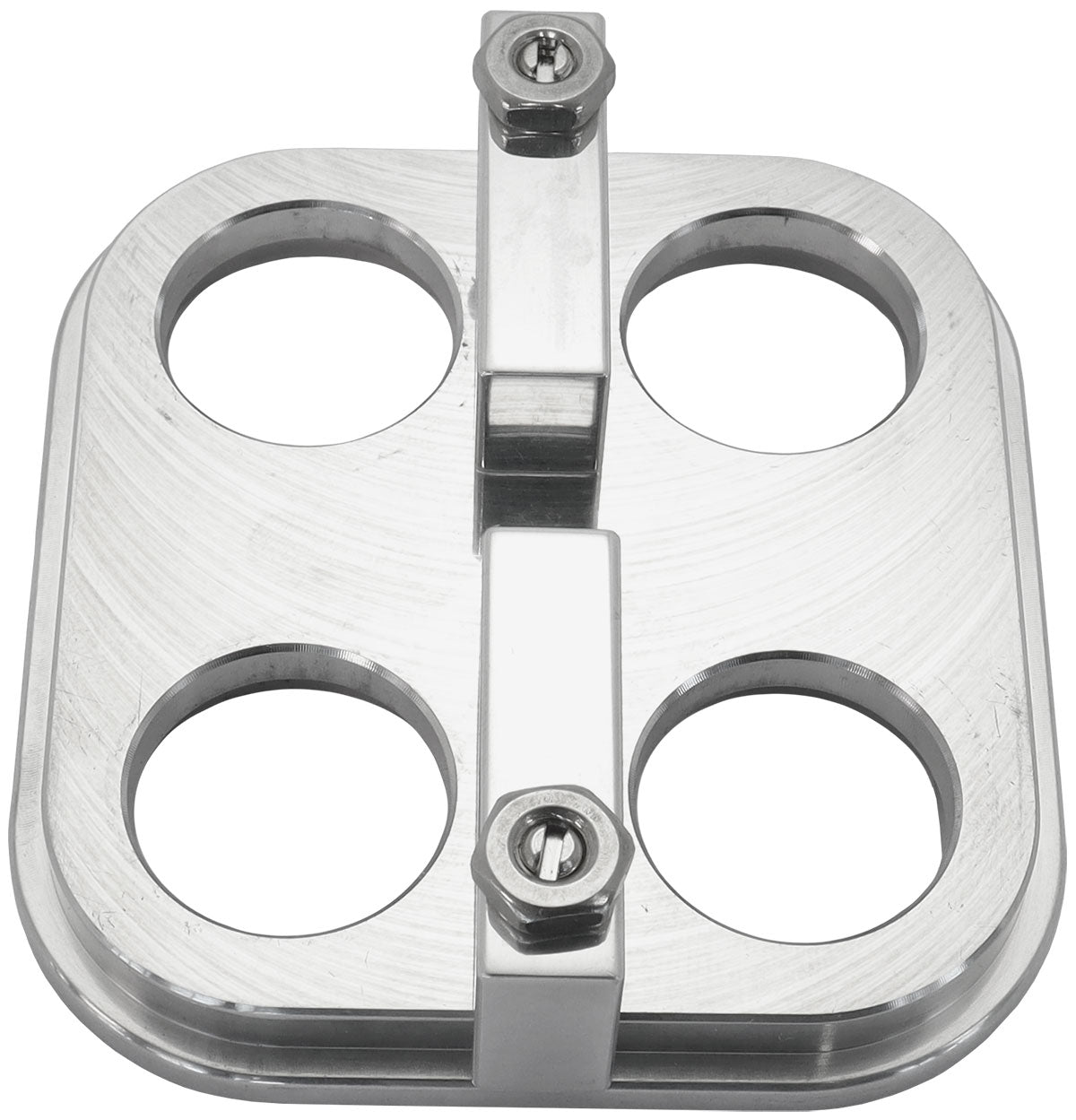 Billet Bulkhead Plate 4 Port Square Modular Universal Pol AN Ac - AF88-2021 AF88-2022 - Aeroflow