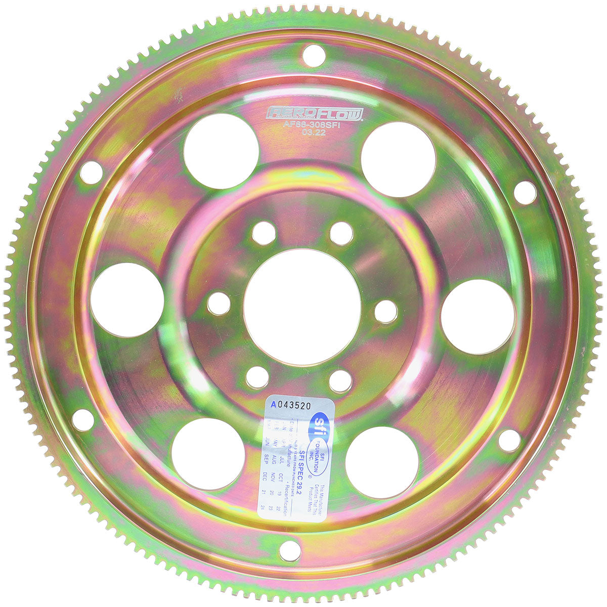 Billet Holden 308 153T Int Balflexplate Neutral Race AF88-308SFI - Aeroflow