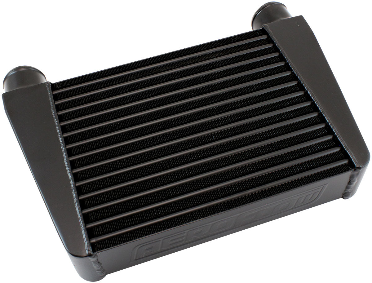 V-Mount Street Intercooler 330 x 280 x 76mm 2.5" Black AF90-1015BLK - Aeroflow