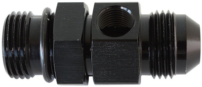 -10ORB To -10AN With 1/8" Port Black AF904-10BLK - Aeroflow