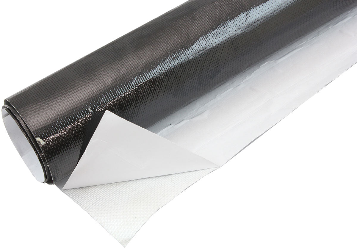 1.5" x15ft Roll Aluminised Heatbarrier Adhesive Backed Black AF91-4000BLK - Aeroflow
