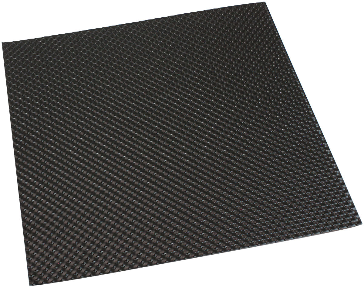 12" x 12" Aluminium Embossed Heat Shield Cut Or Fold Black AF91-4580BLK - Aeroflow