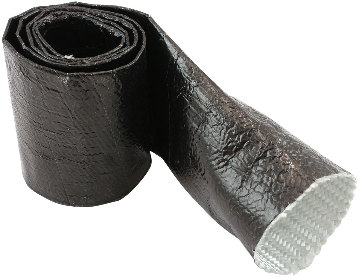Aluminised Sleeve 2-1/8-2-1/2" Black Finish 1 Meter / 3 Ft AF91-5004BLK - Aeroflow