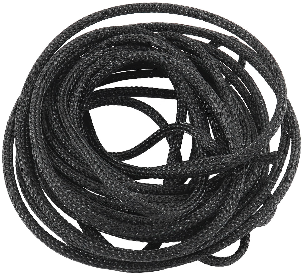 1/8" 7.6 Meter Heat Flex Braid Black Tight Weave High Coverage AF91-7549 - Aeroflow