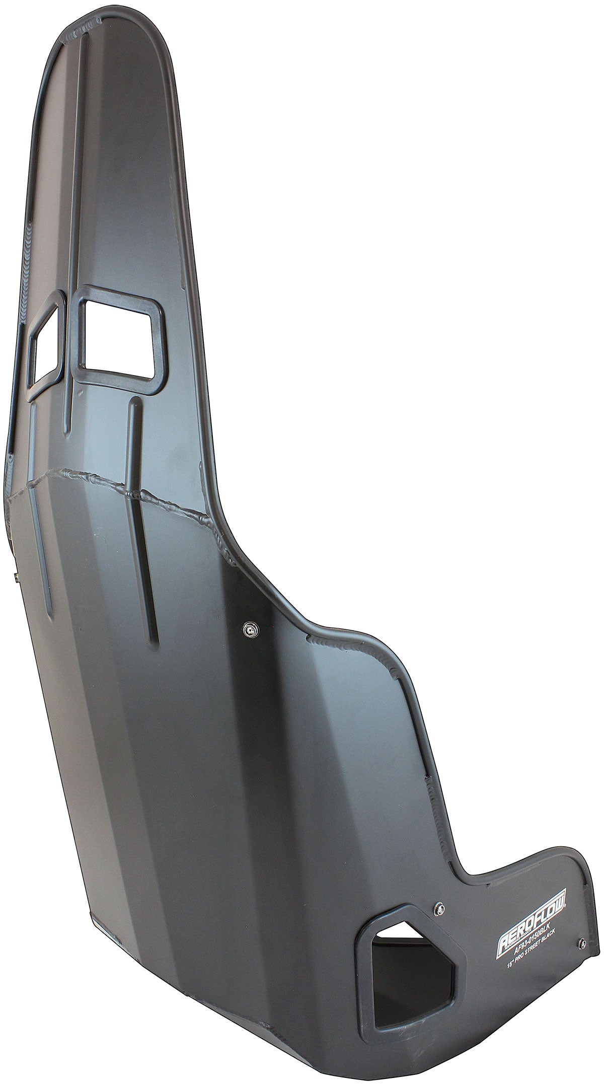 Pro Street Aluminium Race Seat 15' Hip Width Black Finish AF93-0150BLK - Aeroflow