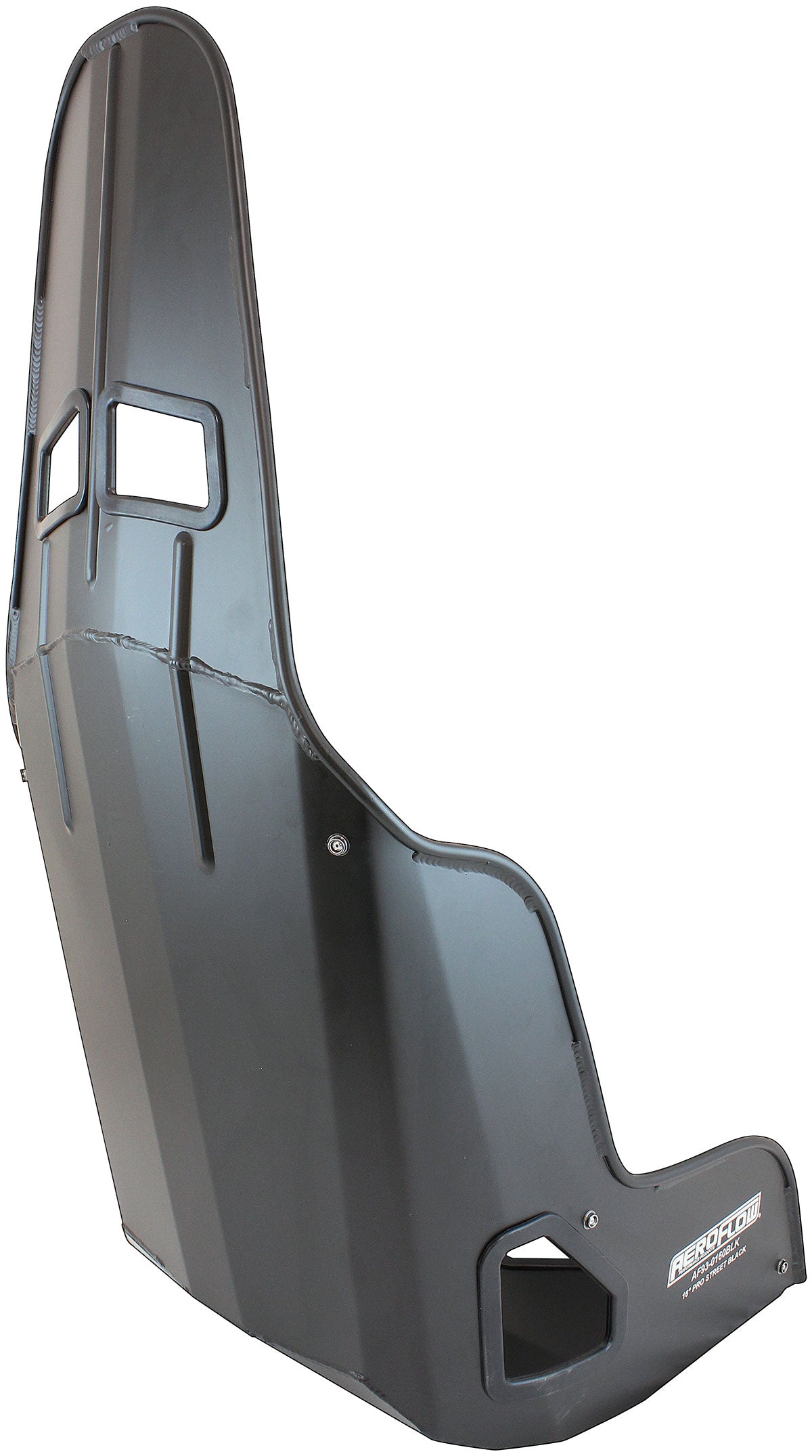 Pro Street Aluminium Race Seat 16" Hip Width Black Finish AF93-0160BLK - Aeroflow