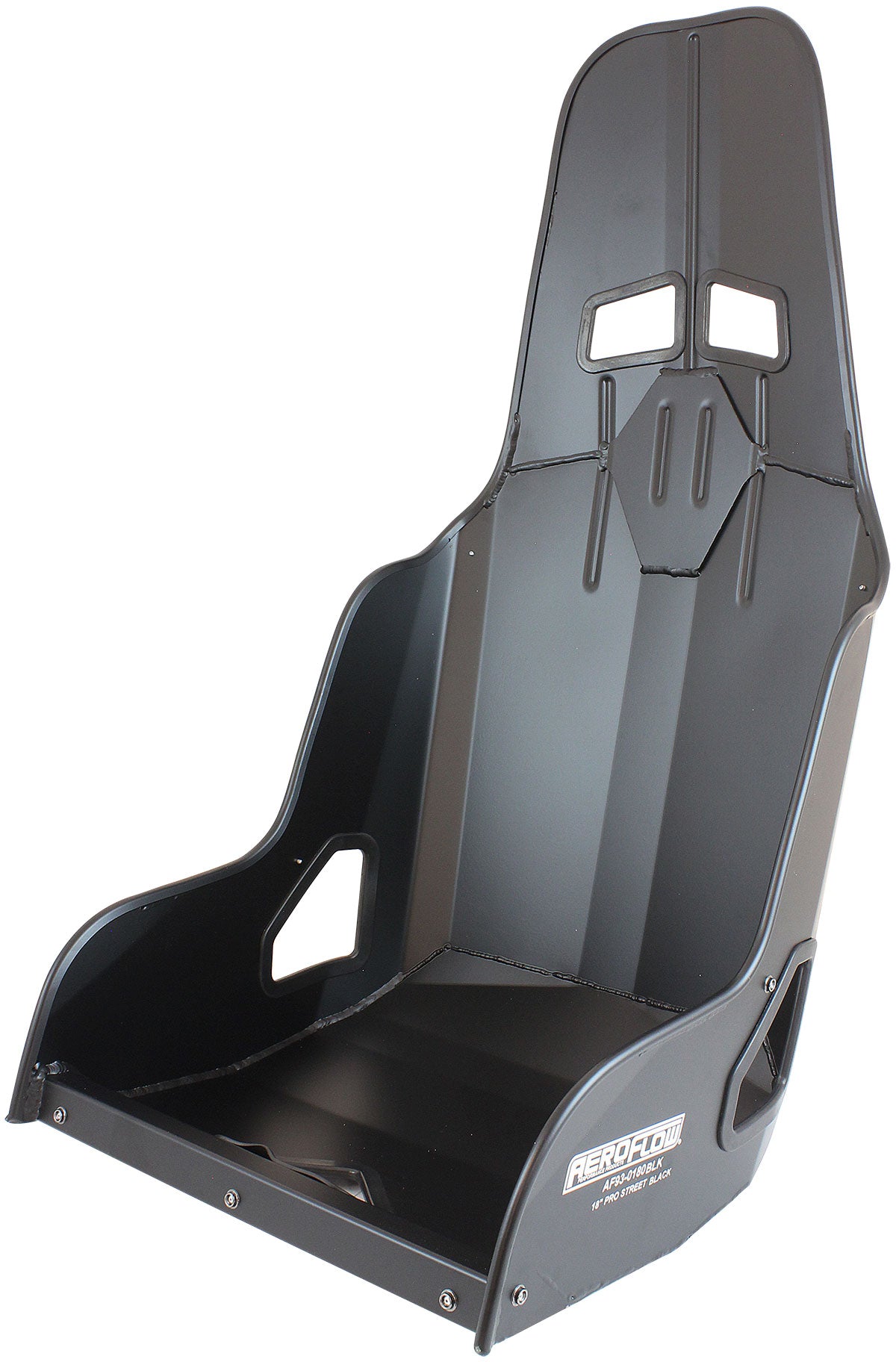 Pro Street Aluminium Race Seat 18" Hip Width Black Finish AF93-0180BLK - Aeroflow