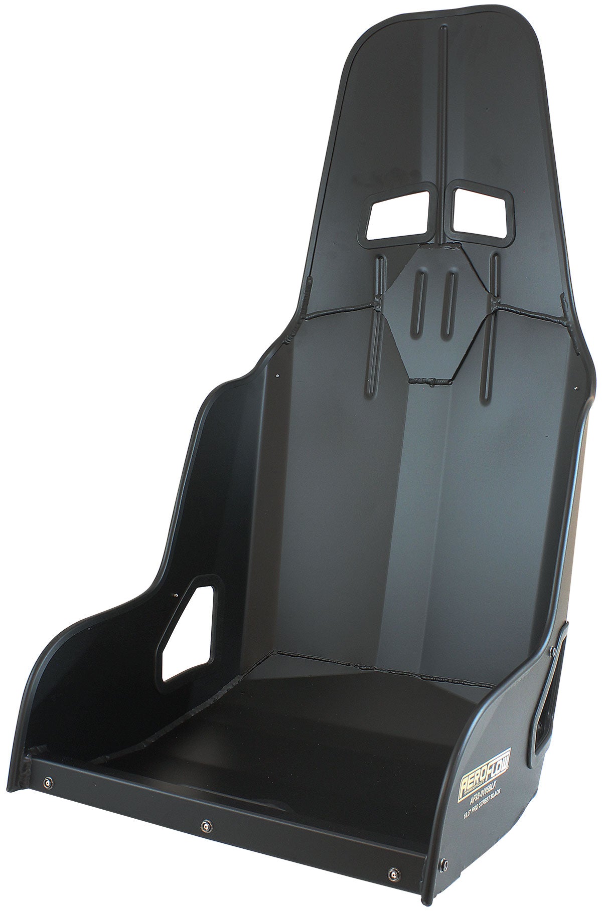 Pro Street Aluminium Race Seat 18.5" Hip Width Black Finish AF93-0185BLK - Aeroflow