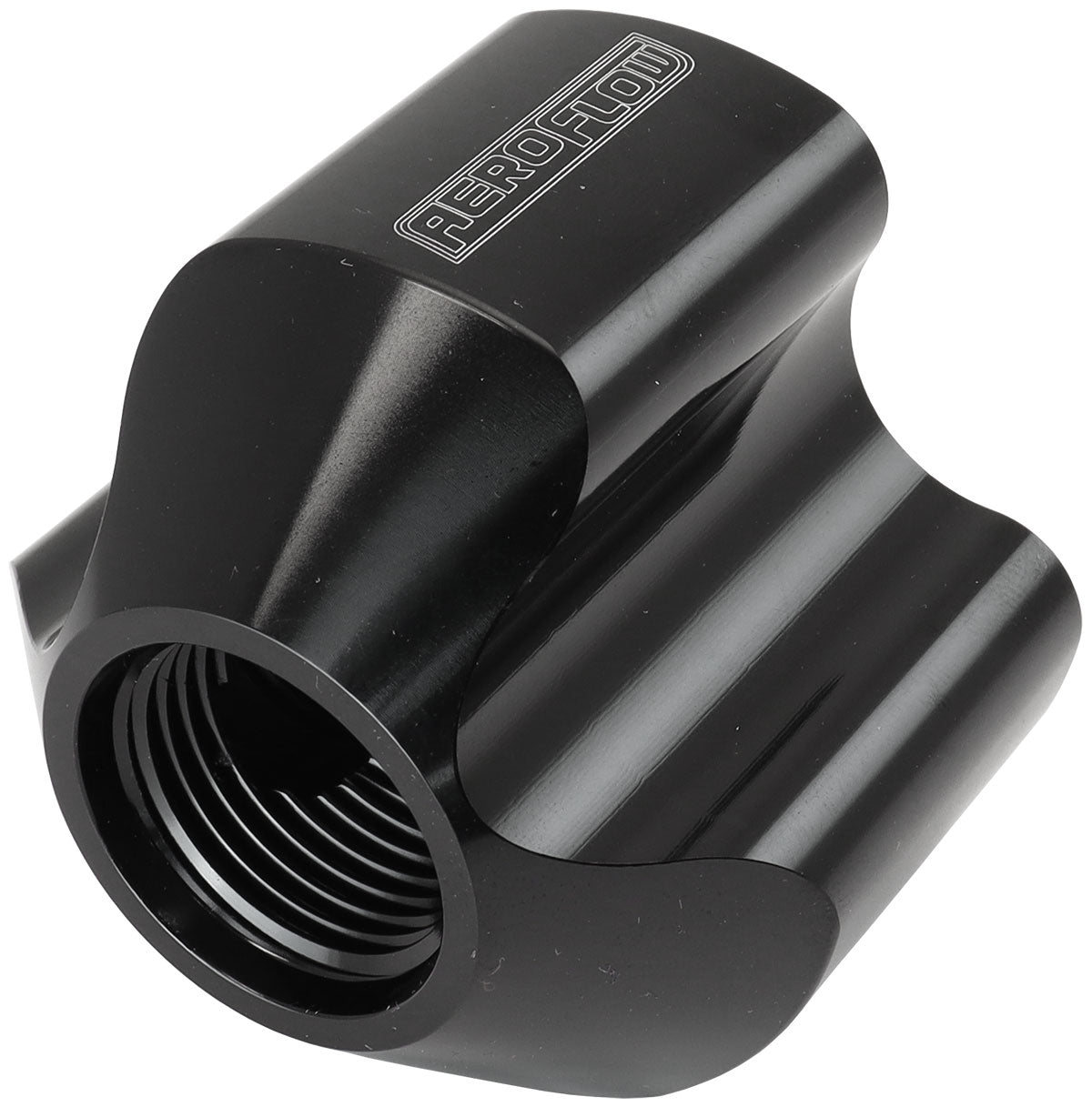 Inline 4 Port Distribution Block -10 ORB To 3 x -8 Black AF935-10-08BLK - Aeroflow
