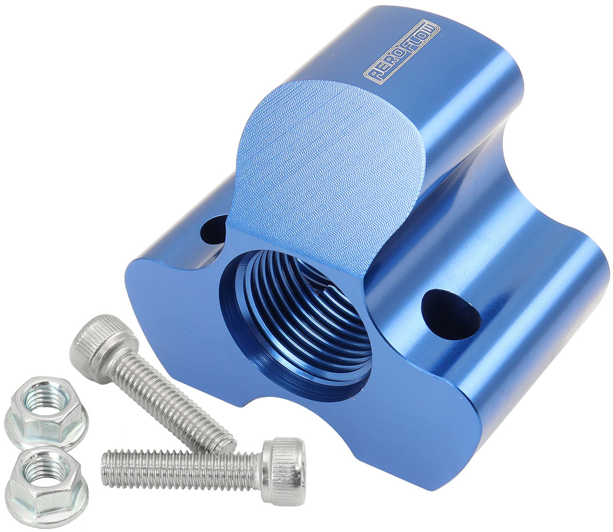 Inline 4 Port Distribution Block -12 ORB To 3 x -10 Blue AF935-12-10 - Aeroflow