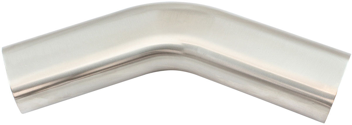 3" 45 Degree Oval Exhaust Tube 304 S/S Steel 150mm Leg Pipe AF9402-3000 - Aeroflow