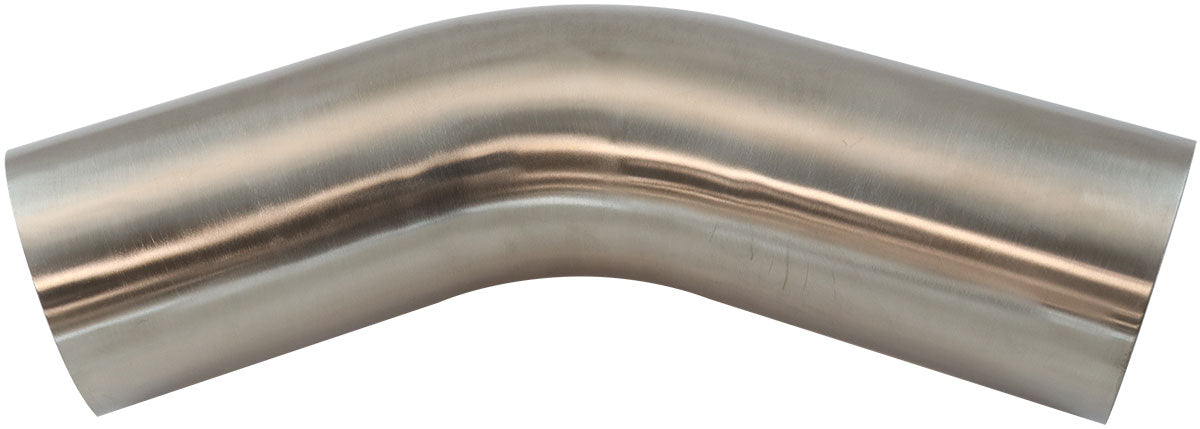 304 S/S Bend 45 Deg 4" O.D 1.5mm (.059") 150mm / 6" Leg AF9502-4000 - Aeroflow