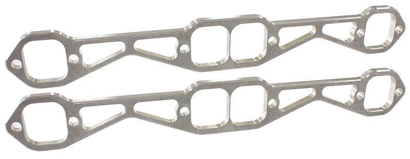 SBC Header Flanges Set 1-7/8" Square Port 1.88 x 1.88" Pair AF9551-1002 - Aeroflow