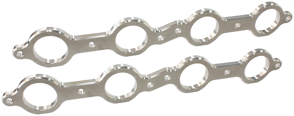 LS Chev Header Flanges 1-3/4" Round Port 1.75" Port Pair AF9551-1005 - Aeroflow
