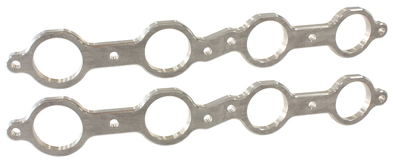 LS Chev Header Flanges 1-7/8" Round Port (Pair) 1.88" Port AF9551-1006 - Aeroflow