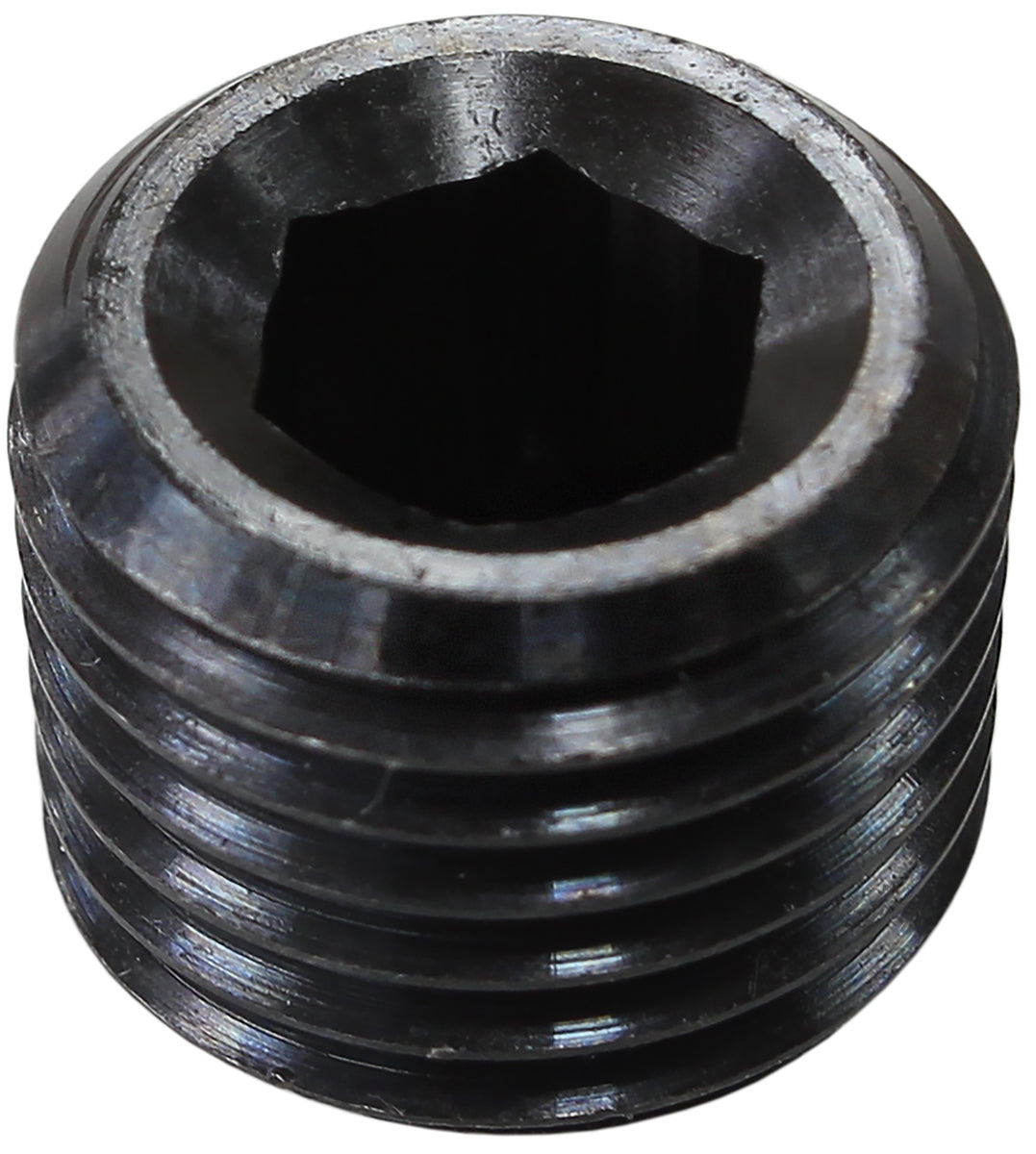 1/4" NPT Port Plug Steel Black Coated AF979-04BLK - Aeroflow