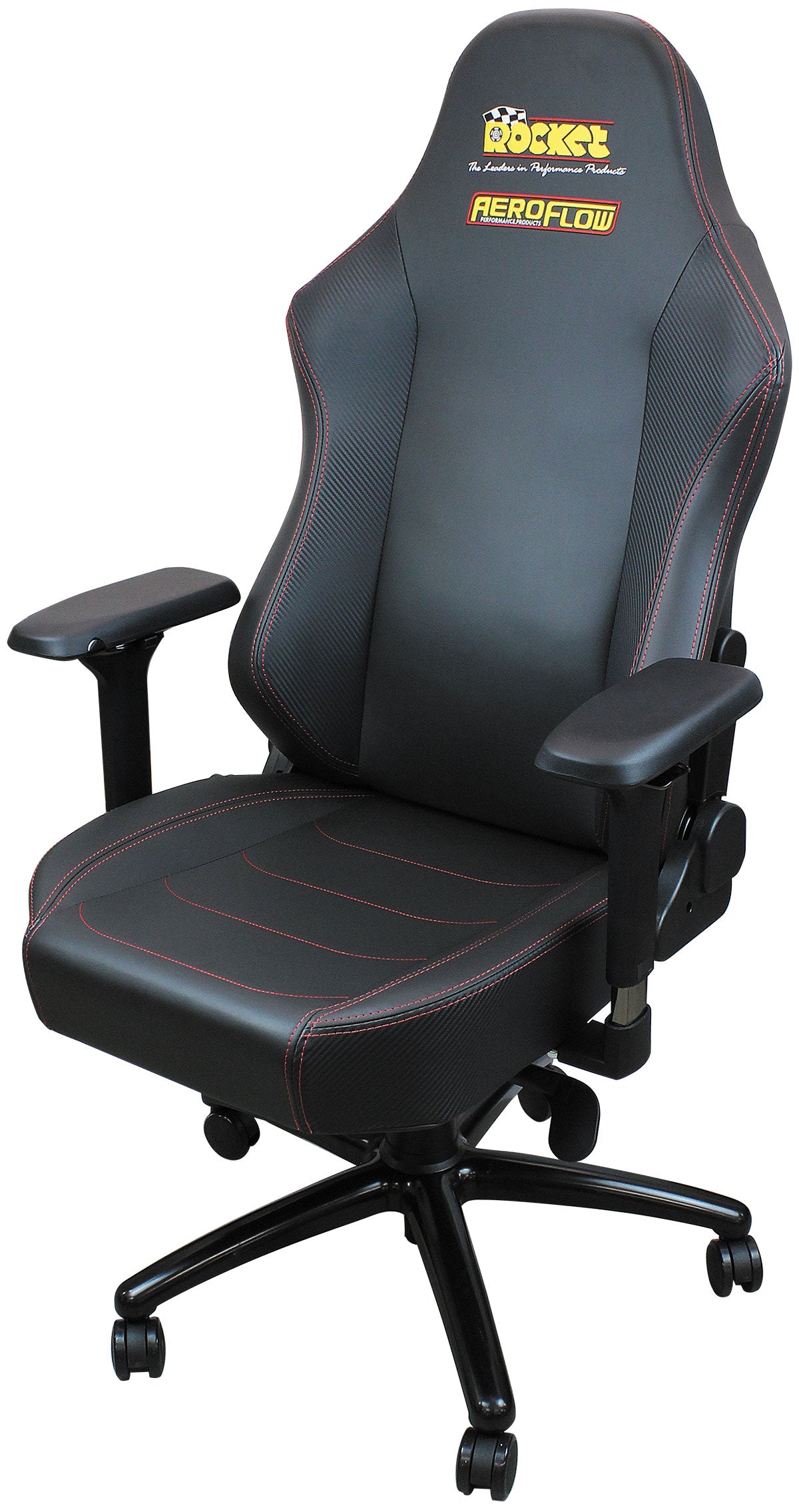/ Rocket Office Chairxl Black / Red 120KG Max AF99-1000 - Aeroflow