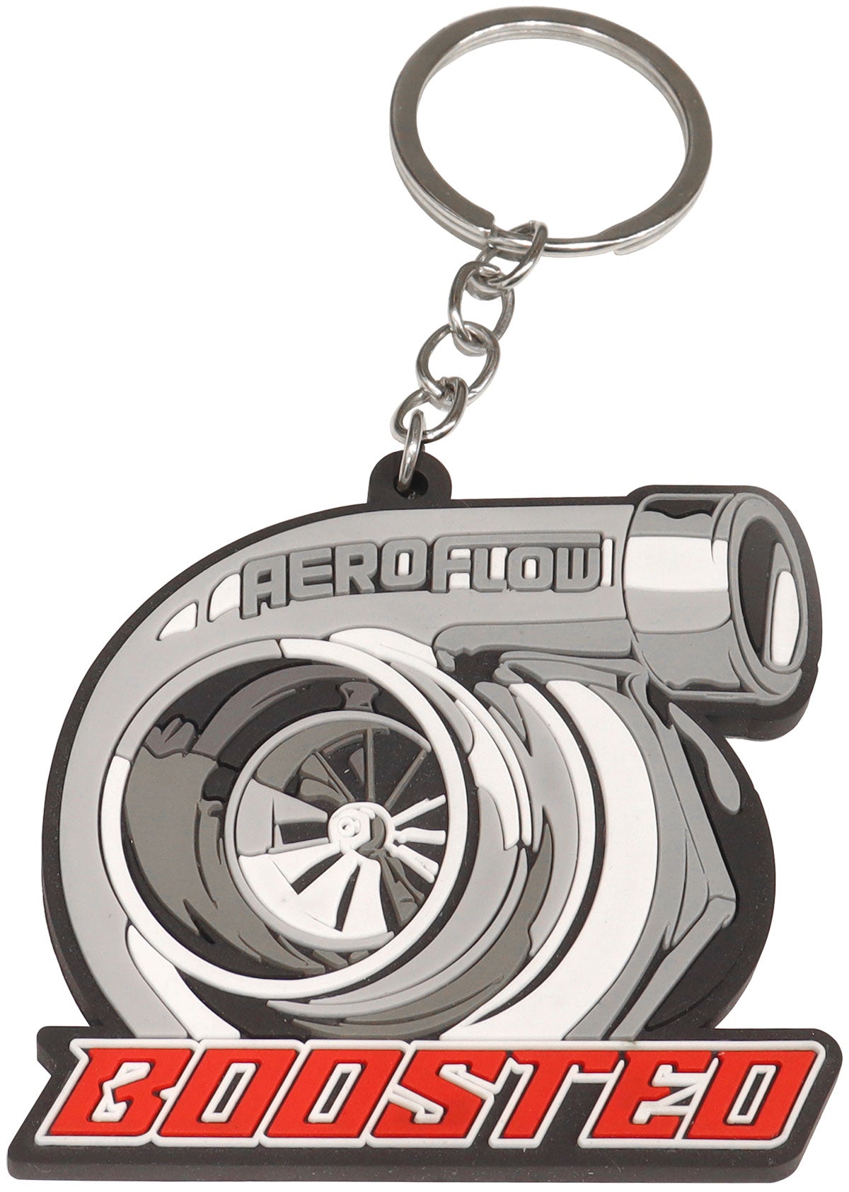 Boosted Turbo Key Ring Chain Rubber PVC Colour Keyring AF99-3007 - Aeroflow