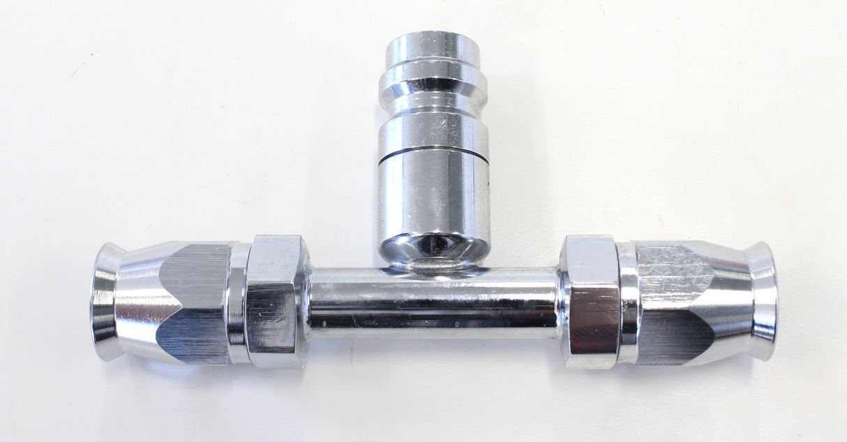 -6 Airconditioning Fitting Inline Charge Port Straight AFFCEL-06B - Aeroflow