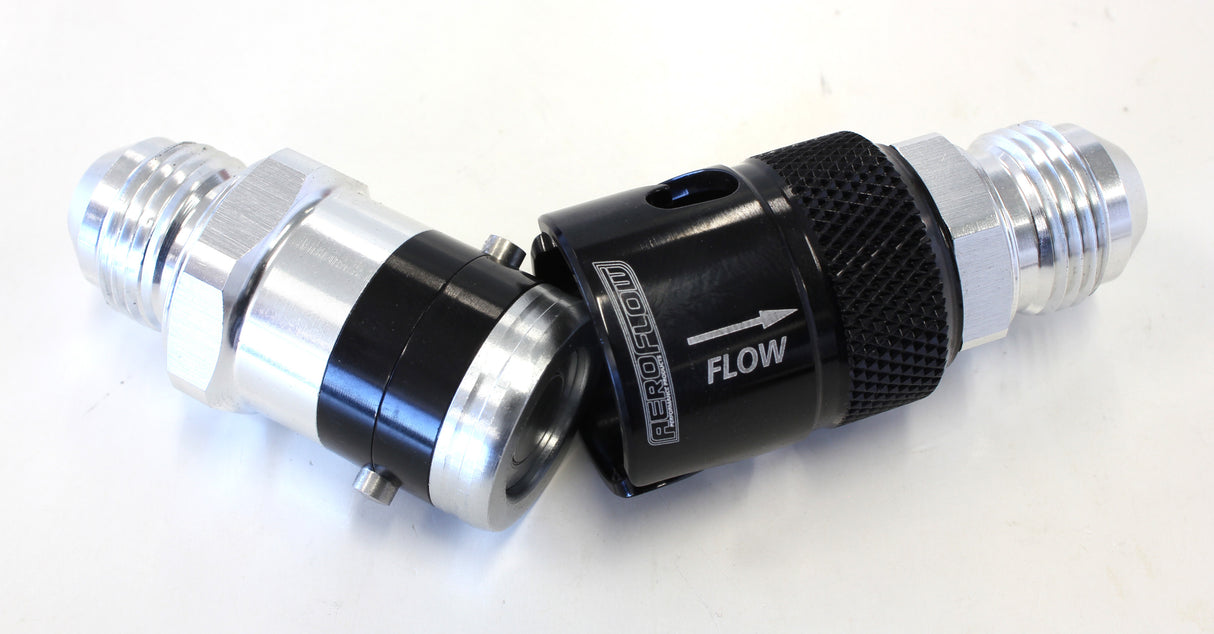 Quick Release -8 Buna N Seal Black Aluminum AFQR201-08 - Aeroflow