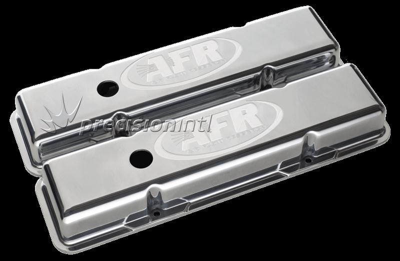 Std Polished Alloy Valve Covers (PR) SBC Inc Grommets/Baffles AFR6706 - Air Flow Research - Valve & Rocker Covers - Air Flow Research