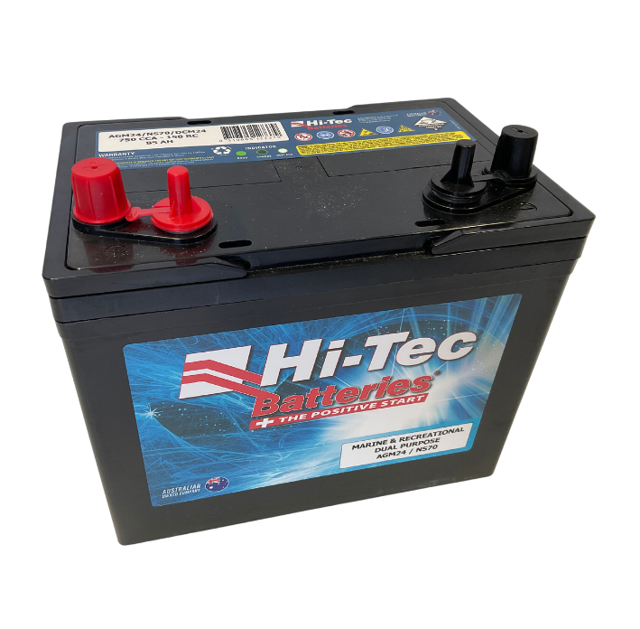 AGM Marine Battery M24 Dual Purpose 12V 85Ah - Hi-Tech Batteries