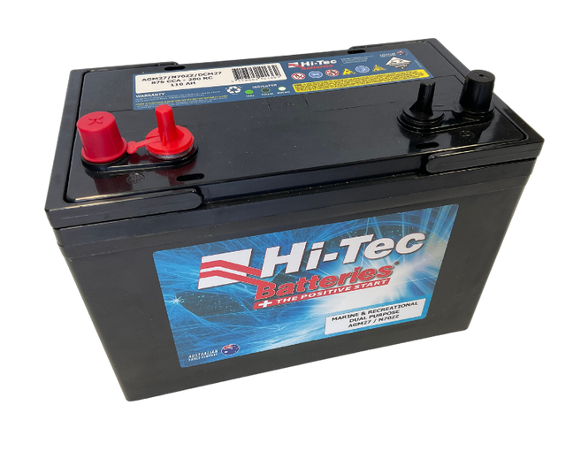 AGM Marine Battery M27 Dual Purpose 12V 110Ah - Hi-Tech Batteries
