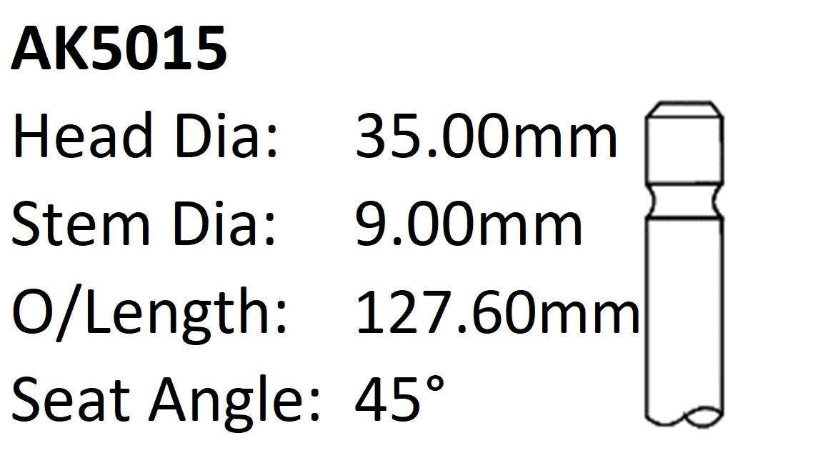 Dai DL Exhaust Valve AK5015 - Austral | Universal Auto Spares