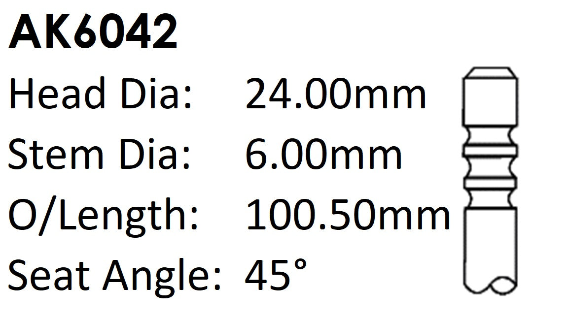 Audi Ake 2.5LTDI Exhaust Valve AK6042 - Austral